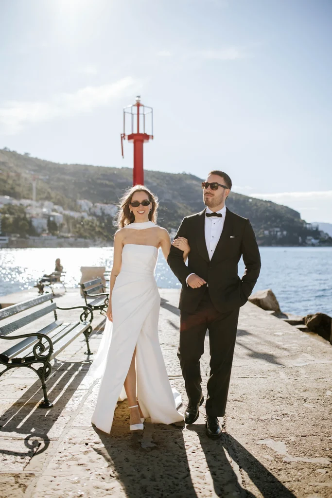 photo of couple in dubrovnik old town port