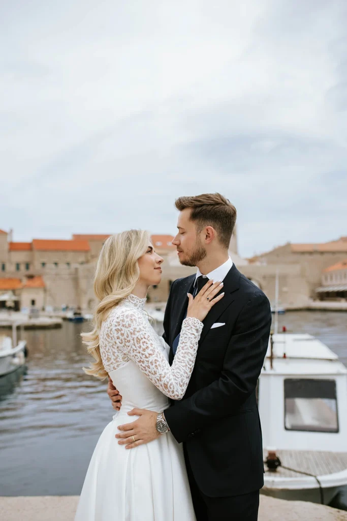 bride and groom portrait
